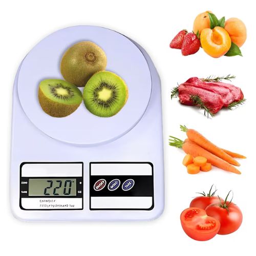Balança Digital para Cozinha de Alta Precisão até 10kg Nutrição e Dieta