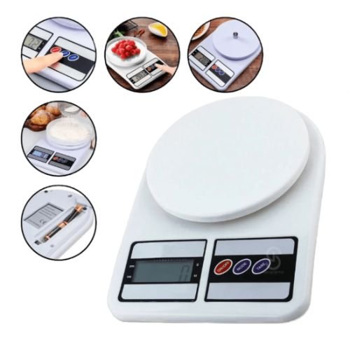 Balança Digital para Cozinha de Alta Precisão até 10kg Nutrição e Dieta