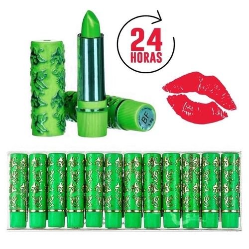 Batom Mágico 24 Horas Kit com 6 Batons de Longa Duração
