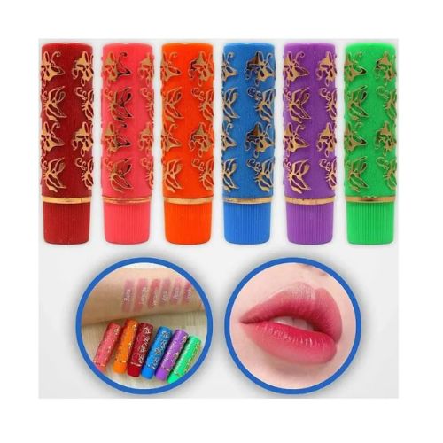 Batom Mágico 24 Horas Kit com 6 Batons de Longa Duração