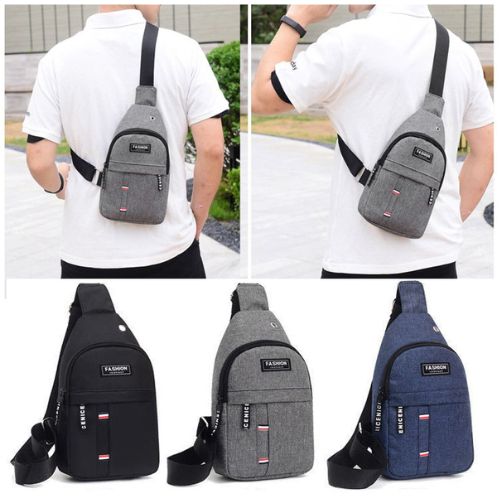 Bolsa Masculina Crossbody Impermeável com Vários Compartimentos Compacta e Funcional