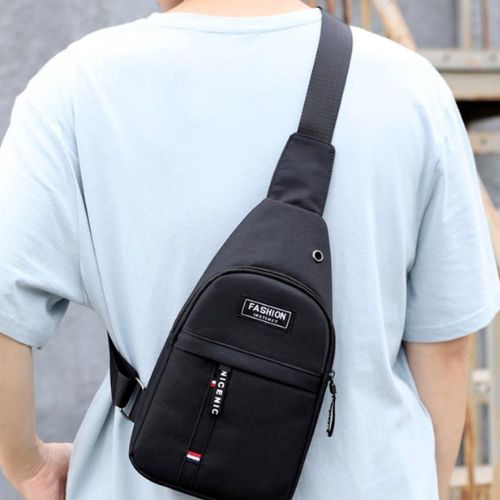 Bolsa Masculina Crossbody Impermeável com Vários Compartimentos Compacta e Funcional