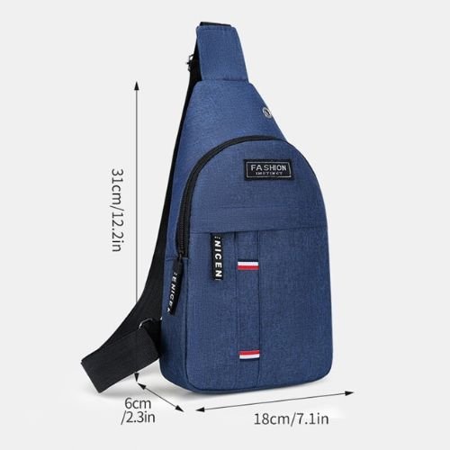 Bolsa Masculina Crossbody Impermeável com Vários Compartimentos Compacta e Funcional