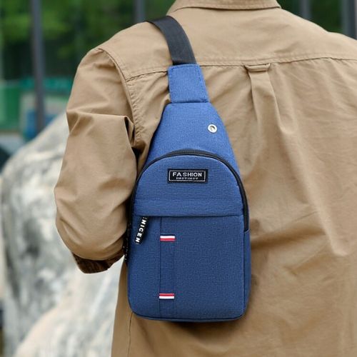 Bolsa Masculina Crossbody Impermeável com Vários Compartimentos Compacta e Funcional