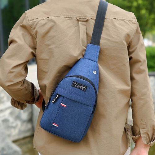 Bolsa Masculina Crossbody Impermeável com Vários Compartimentos Compacta e Funcional