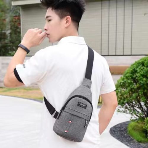 Bolsa Masculina Crossbody Impermeável com Vários Compartimentos Compacta e Funcional