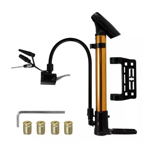 Bomba de Ar Portátil Multiuso para Bicicletas e Bolas com Bico Fino e Grosso