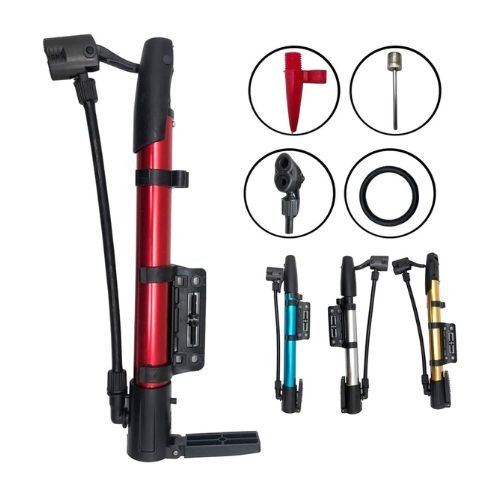 Bomba de Ar Portátil Multiuso para Bicicletas e Bolas com Bico Fino e Grosso