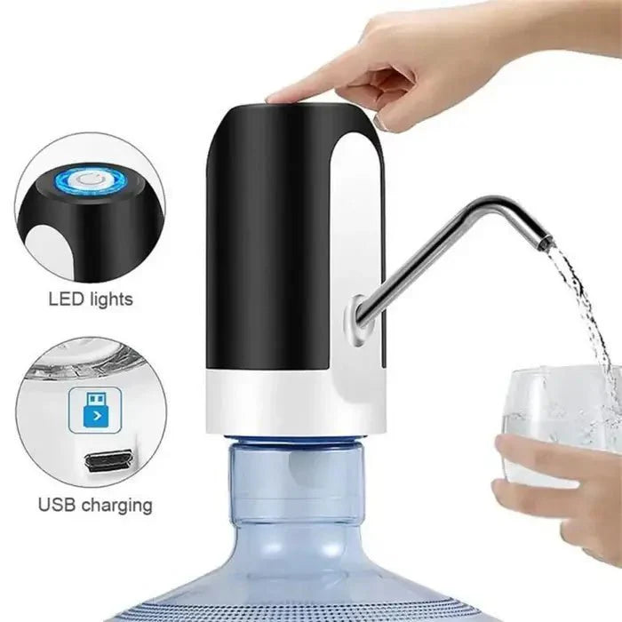 Bomba Elétrica para Galão de Água Dispensador Universal com Carregamento USB