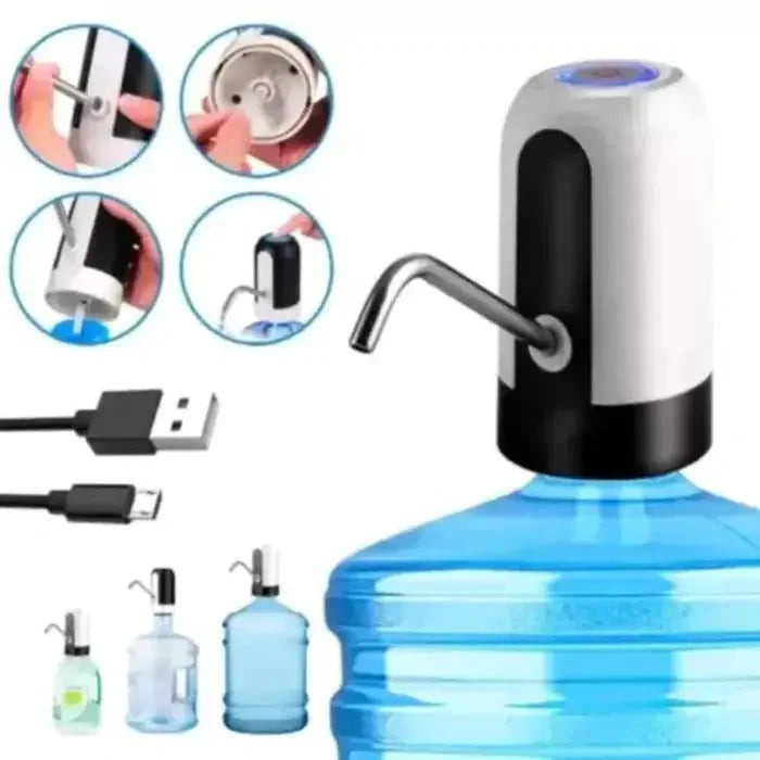 Bomba Elétrica para Galão de Água Dispensador Universal com Carregamento USB