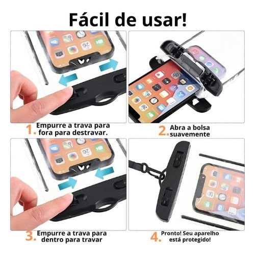 Capa De Celular à Prova D'água Proteção Impermeável Mergulhos Aquáticas