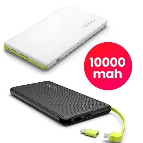 Carregador Portátil Power Bank 10.000mah Com Adaptador Android e iPhone
