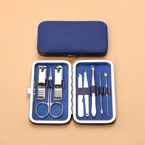 Conjunto de Manicure Cortador de Unhas Kit com 8 Peças