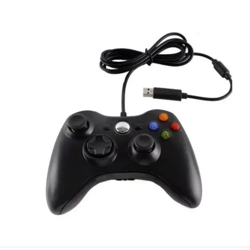Controle Com Fio Compatível Para Xbox 360 e PC 2 em 1