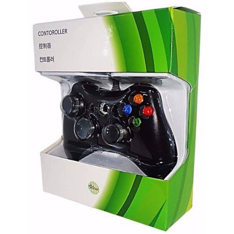 Controle Com Fio Compatível Para Xbox 360 e PC 2 em 1
