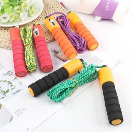 Corda de Pular com Rolamento e Contador para Crossfit Fitness Profissional
