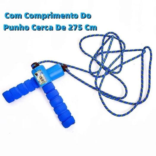 Corda de Pular com Rolamento e Contador para Crossfit Fitness Profissional