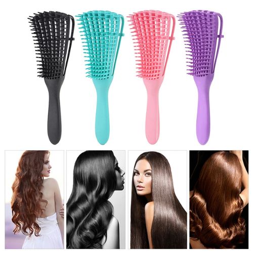 Escova Polvo Detangler Perfeita para Desembaraçar Cabelos Cacheados