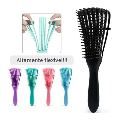 Escova Polvo Detangler Perfeita para Desembaraçar Cabelos Cacheados