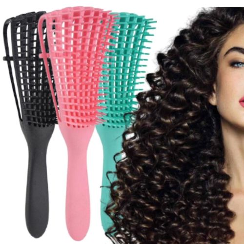 Escova Polvo Detangler Perfeita para Desembaraçar Cabelos Cacheados