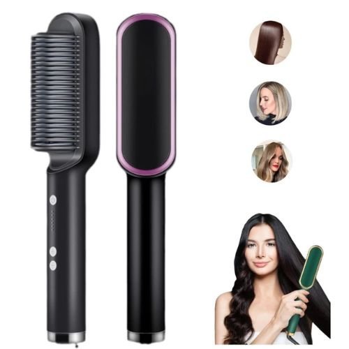 Escova Elétrica 2 em 1 Secadora e Modeladora de Cabelo Bivolt