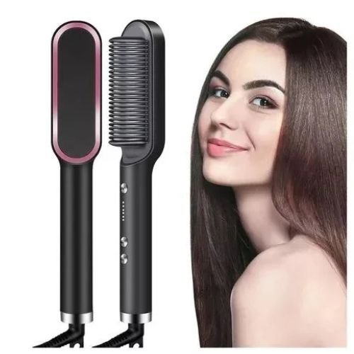 Escova Elétrica 2 em 1 Secadora e Modeladora de Cabelo Bivolt