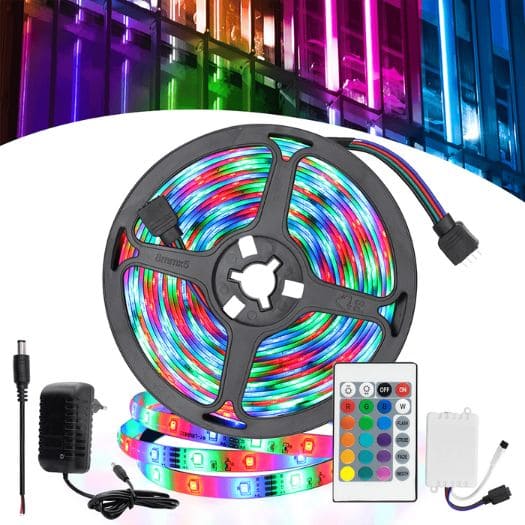 Fita Led RGB com 5 Metros + Controladora e Fonte
