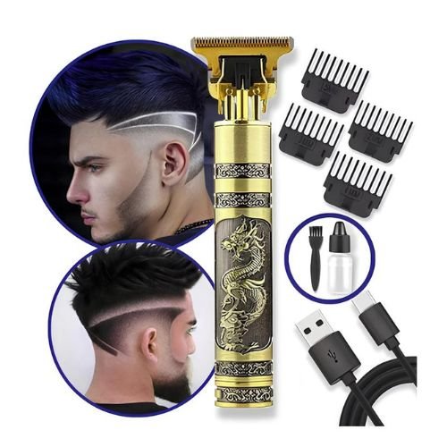 Máquina de Cortar Cabelo e Barba Recarregável de Alta Precisão