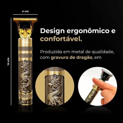 Máquina de Cortar Cabelo e Barba Recarregável de Alta Precisão