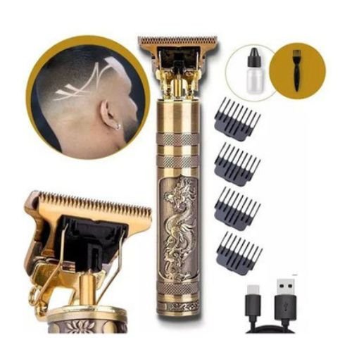 Máquina de Cortar Cabelo e Barba Recarregável de Alta Precisão