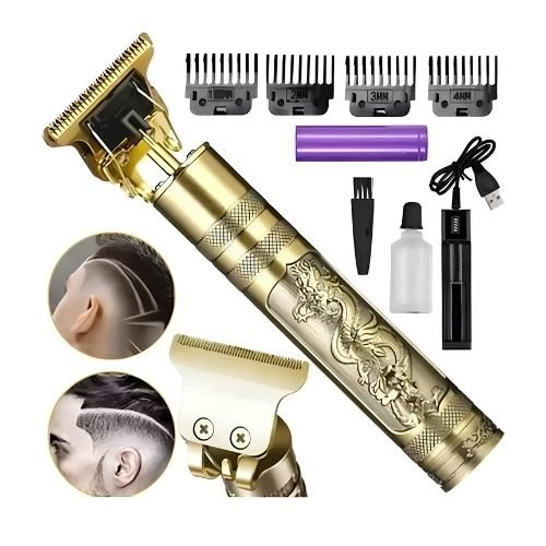 Máquina de Cortar Cabelo e Barba Recarregável de Alta Precisão