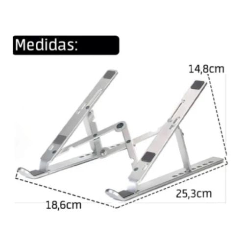 Suporte para Notebook com Base Regulável Postura Correta Home Office