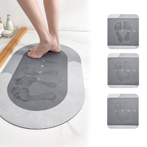 Tapete para Banheiro de Secagem Rápida Super Absorvente 38x58cm