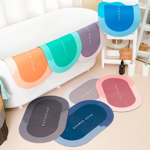 Tapete para Banheiro de Secagem Rápida Super Absorvente 38x58cm