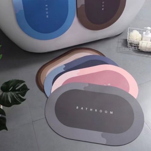 Tapete para Banheiro de Secagem Rápida Super Absorvente 38x58cm