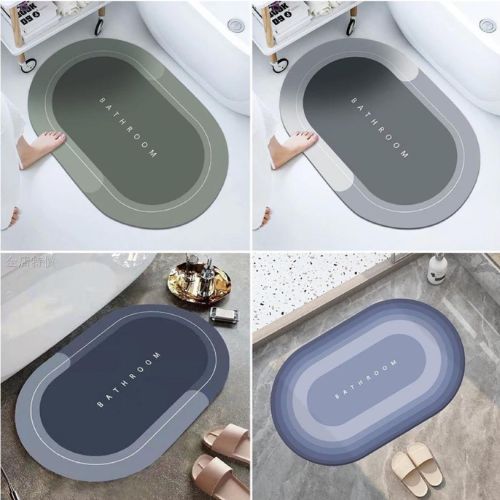 Tapete para Banheiro de Secagem Rápida Super Absorvente 38x58cm