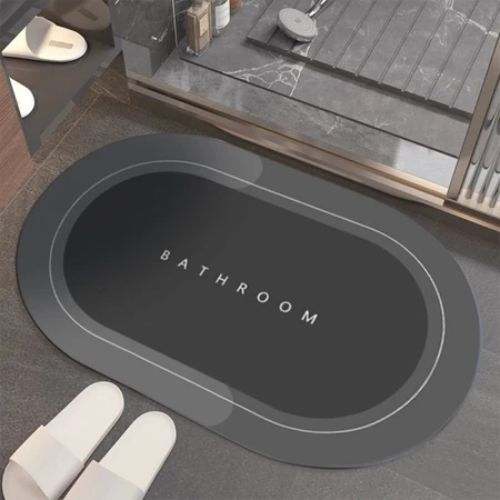 Tapete para Banheiro de Secagem Rápida Super Absorvente 38x58cm